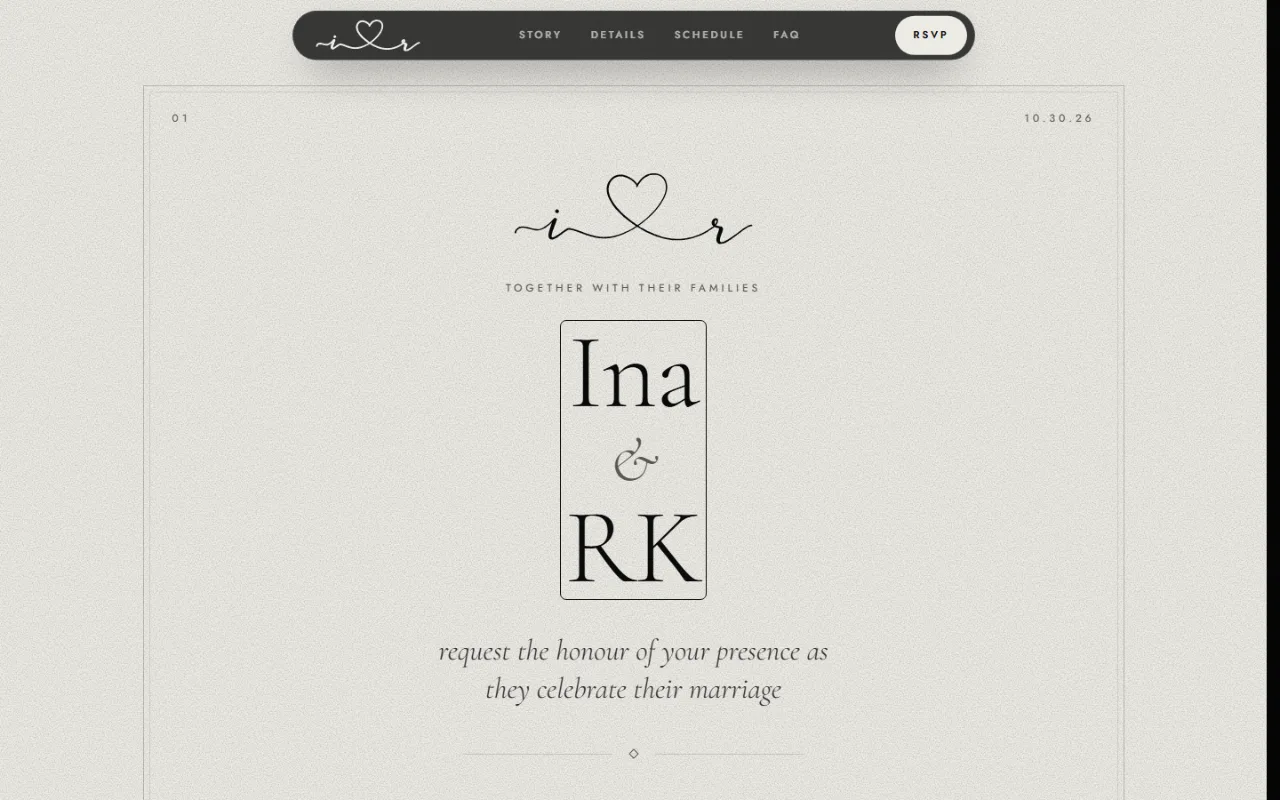 Cinematic Wedding Invitation Website — invitation 4